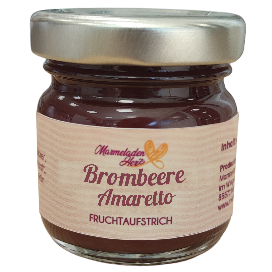 Mini Brombeere Amaretto Fruchtaufstrich 40 g