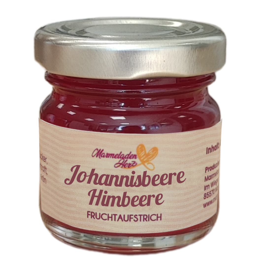 Mini Johannisbeere Himbeere Fruchtaufstrich 40 g