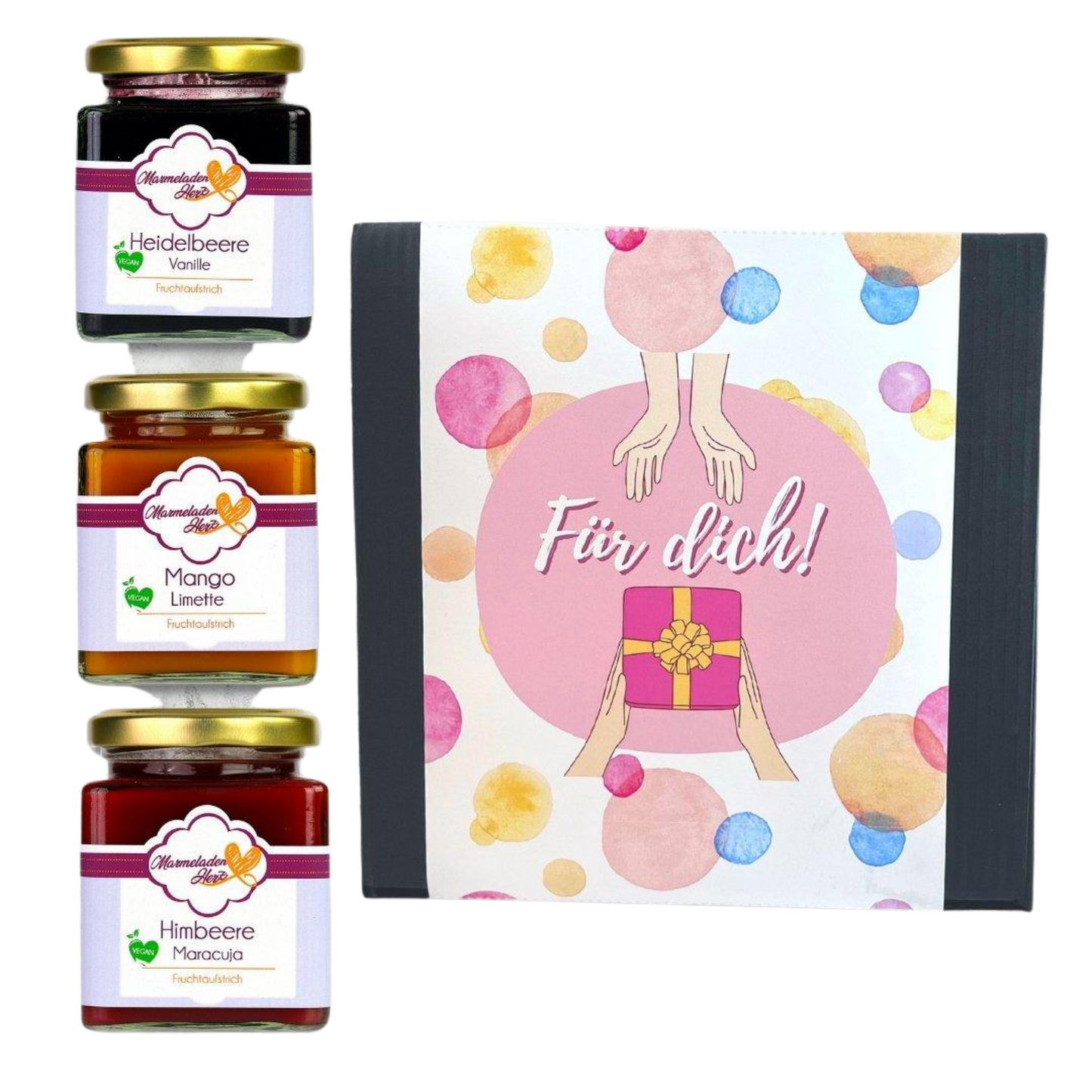 "Für dich" Geschenkbox Marmelade