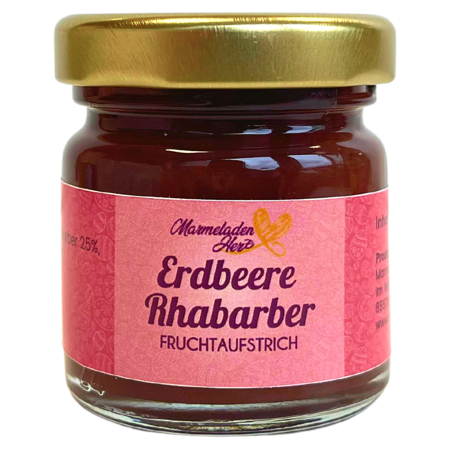 Mini Erdbeere Rhabarber Fruchtaufstrich 40g