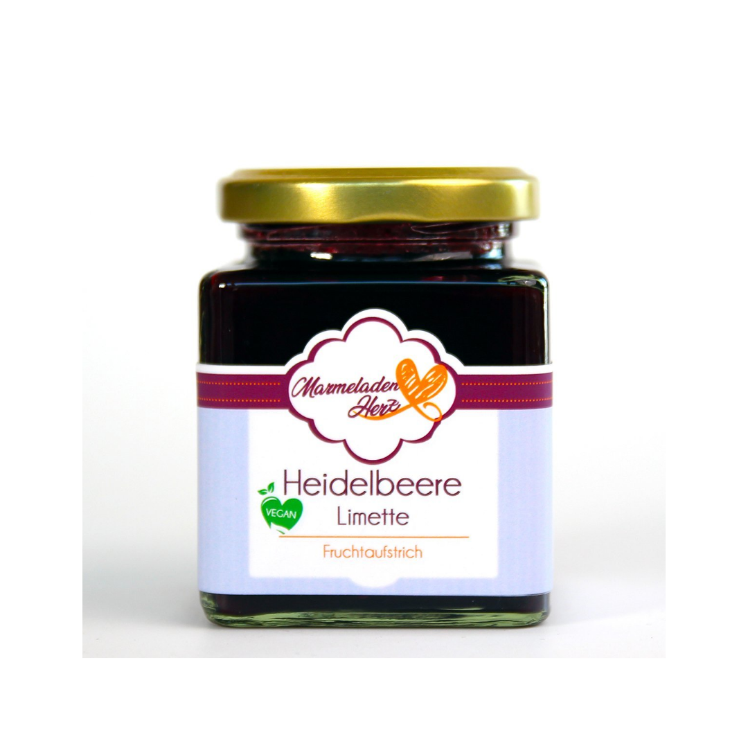 Heidelbeere Limette Fruchtaufstrich