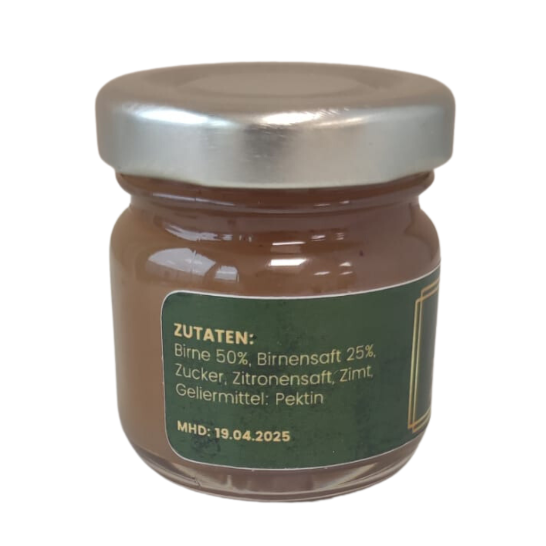 Mini Birne Zimt Vanille Fruchtaufstrich 40 g