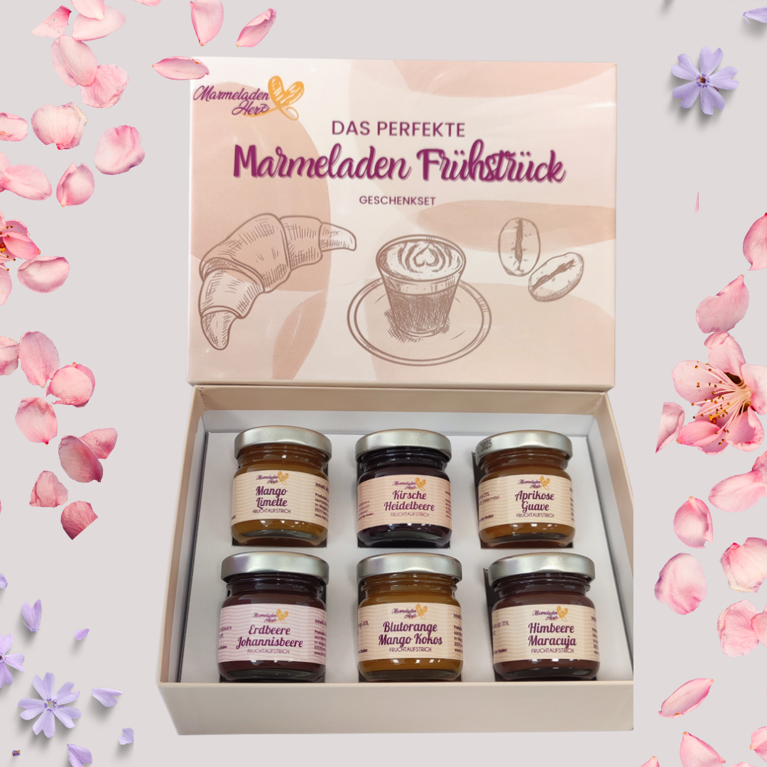 Geschenkbox "Das perfekte Frühstück" Marmelade ohne Alkohol