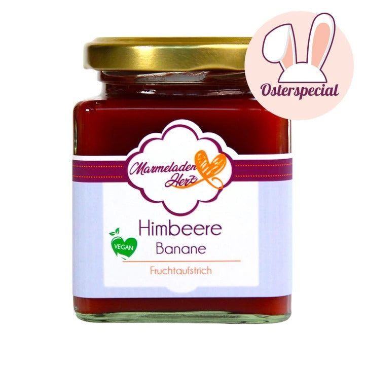 Himbeere Banane Fruchtaufstrich