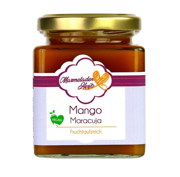Mango Maracuja Fruchtaufstrich - Marmeladenherz