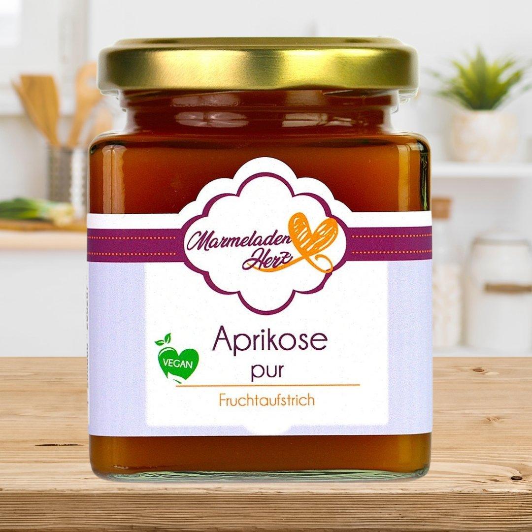 Aprikose pur Fruchtaufstrich - Marmeladenherz